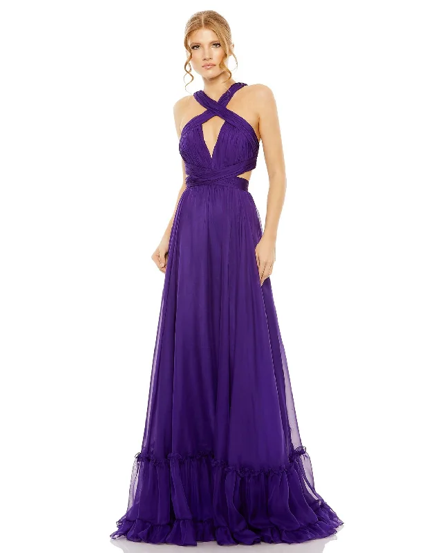 Daily Deals Mac Duggal 68474 Prom Tiered Long Formal Dress