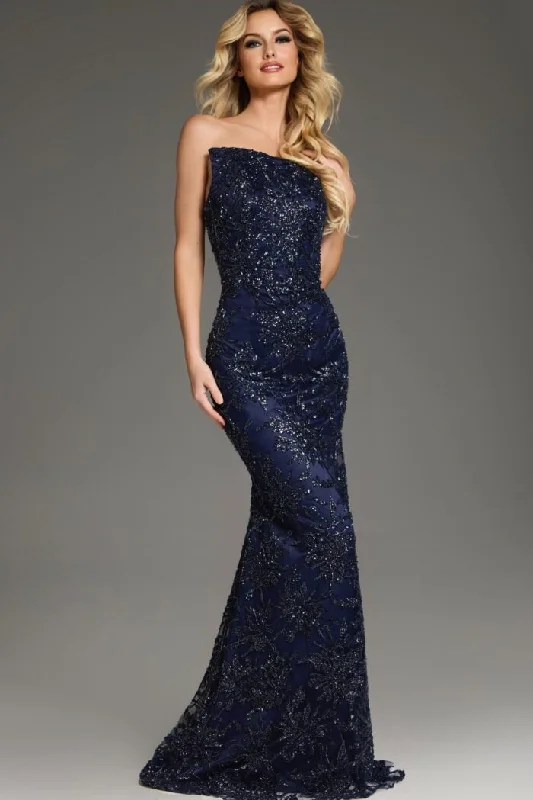 Exclusive Access Jovani 40608 Long Formal Mermaid Sequin Prom Dress