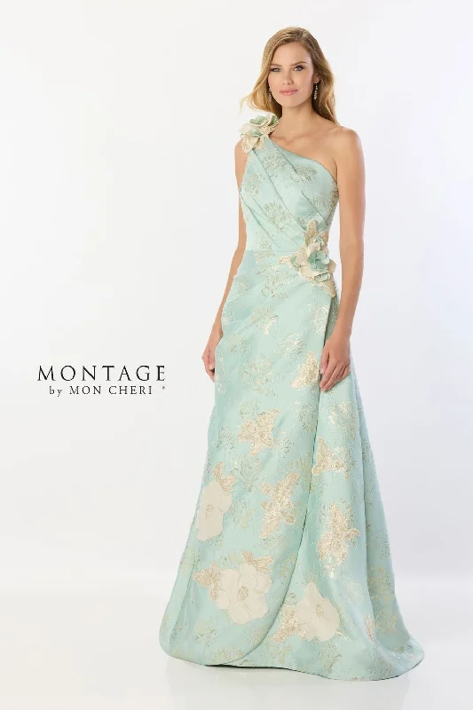 Price Reduction Montage M2229 Long Floral A Line Formal Dress