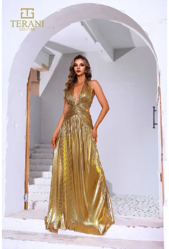 Price Cut Terani Couture 251P4534 Long Formal A Line Prom Dress
