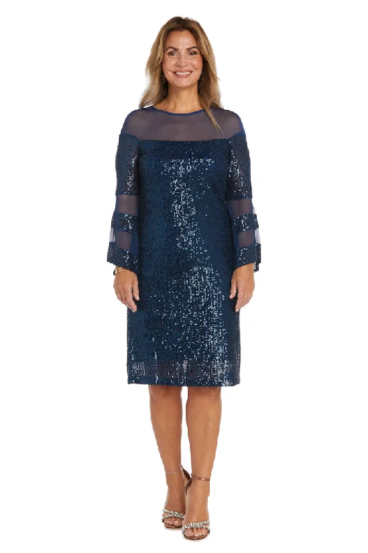 Clearance Sale R&M Richards 2775 Long Sleeve Mother of the Bride Short Dress