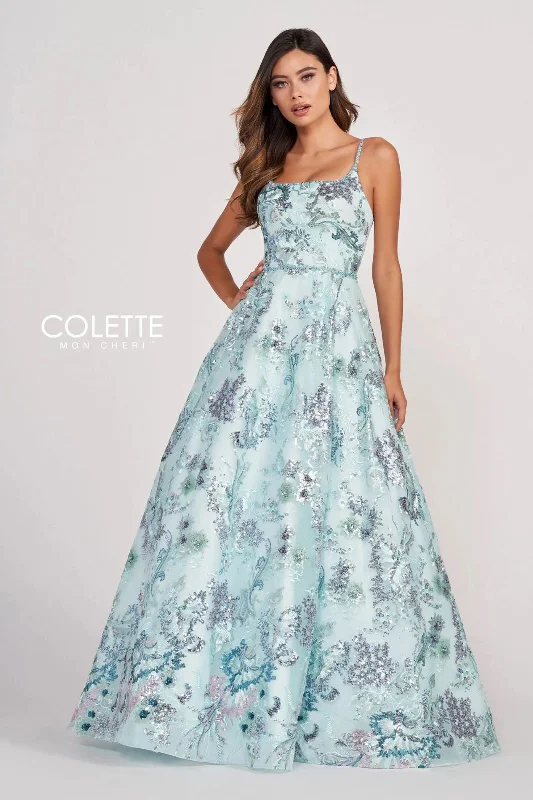 Final Markdown Colette CL2011 Long Prom Sequin Formal Ball Gown