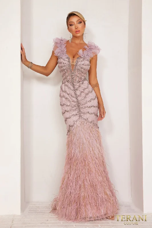 TIME-Limited Offer Terani Couture 241GL2630 Formal Evening Long Dress