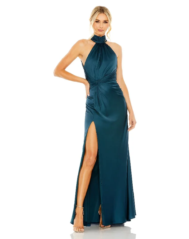 The Best Prices Mac Duggal 11642 Prom Formal High Halter Long Dress