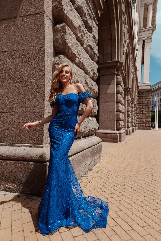 Limited Stock Tina Holly TW024 Long Mermaid Glitter Formal Prom Dress