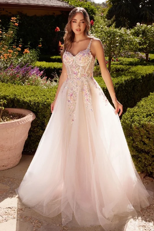 Hurry In Andrea & Leo A1288 Formal Floral Prom Long Dress