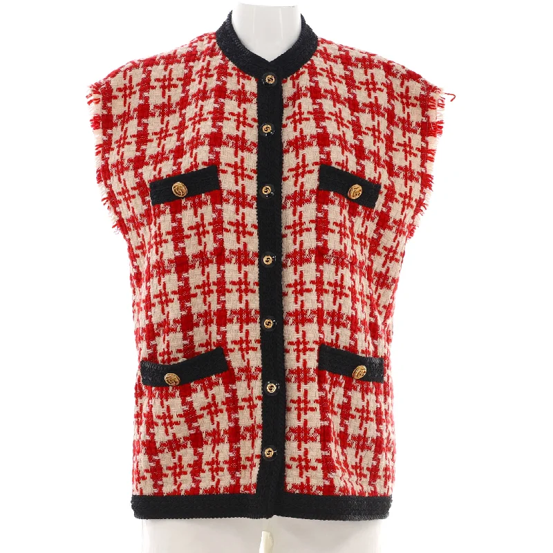 Unbeatable Prices Women's Houndstooth Button Up Jacket Tweed