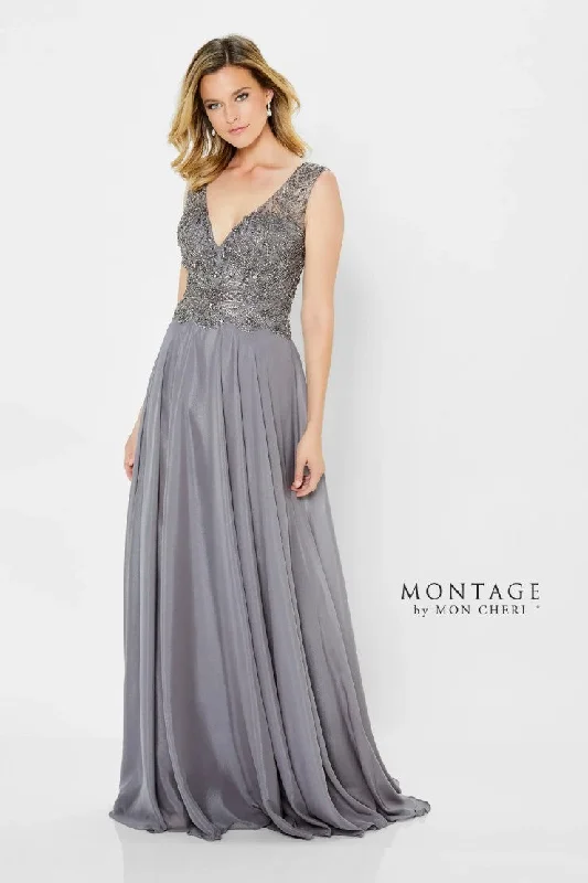 Seasonal Clearance Montage 122907 Long Beaded A Line Formal Dress