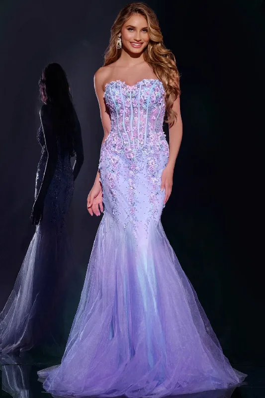 Final Markdown Jovani 44211 Long Mermaid Formal Prom Dress