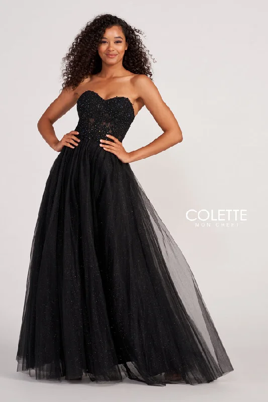 Savings Spectacular Colette CL2083 Formal Glitter Prom Long Dress