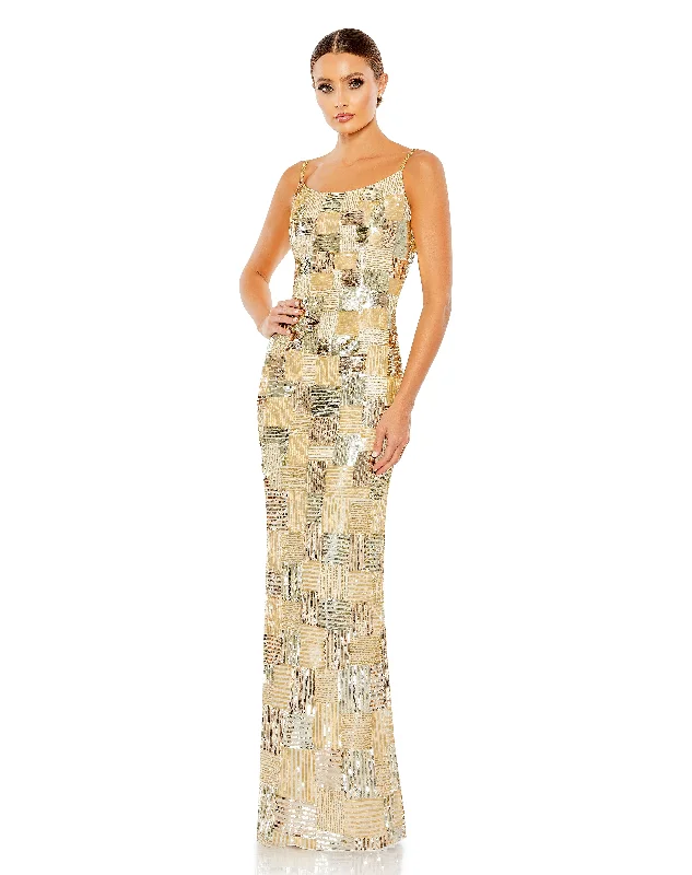 Doorbuster Deal Mac Duggal 5758 Long Fitted Formal Evening Prom Gown