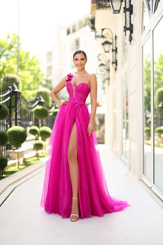 Markdown Madness Tina Holly TK554 Long Glitter Ball Gown Formal Prom Dress