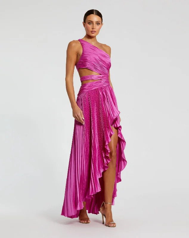 Savings Bonanza Mac Duggal 49837 Formal Prom Long Pleated Dress