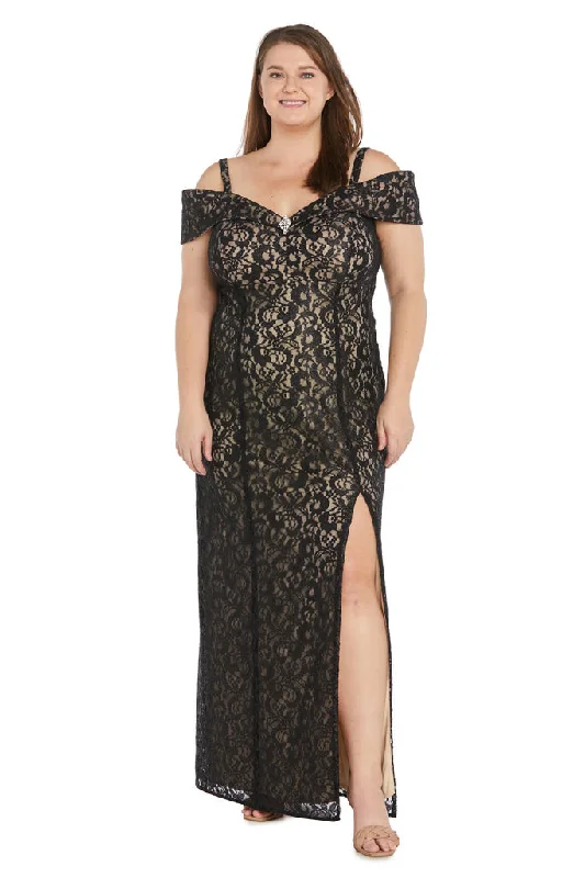 Epic Deals R&M Richards 2886W Long Mother of the Bride Plus Size Formal Dress