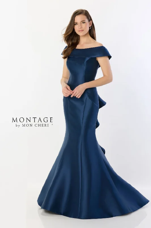 Bargain Prices Montage M2237 Long Formal Ruffle Evening Dress