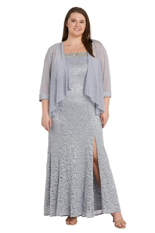 Final Markdown R&M Richards 1241W Long Formal Plus Size Dress