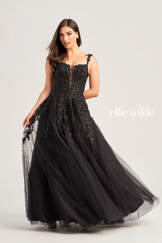 Weekend Deal Ellie Wilde EW35068 Prom Long Glitter Ball Gown