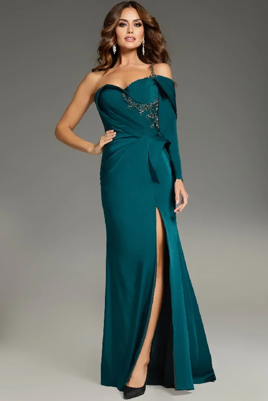 Savings Alert Jovani 37566 Fitted Long Formal Beaded Evening Dress
