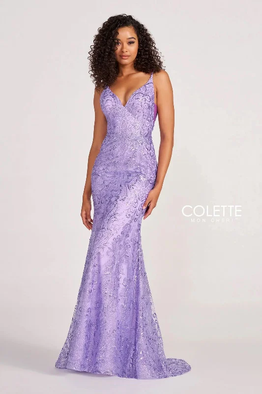 Price Reduction Colette CL2019 Glitter Prom Long Formal Dress