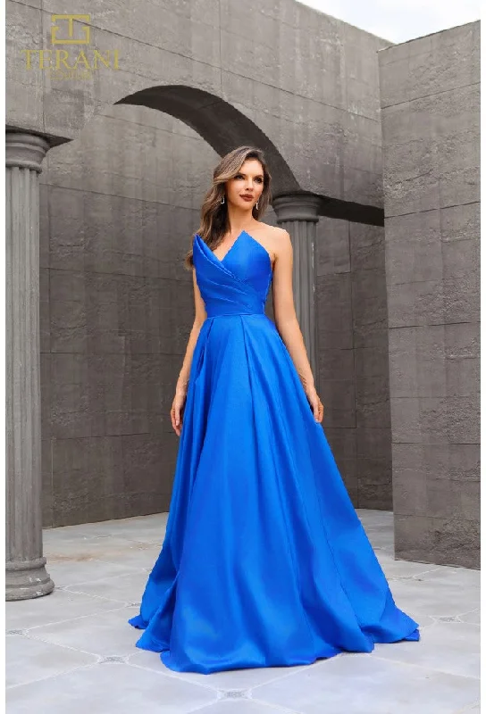 Low Prices Terani Couture 251P4060 Long A Line Evening Formal Prom Dress