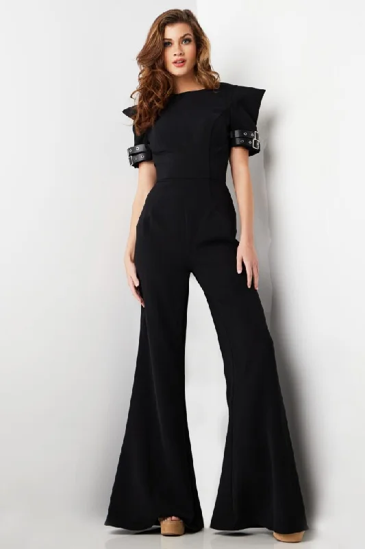 Massive Deals Jovani 36692 Long Open Back Formal Jumpsuit
