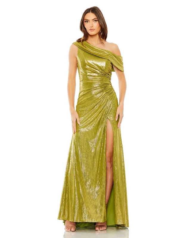 Overstock Sale Mac Duggal 27152 Metallic Formal Evening Long Dress