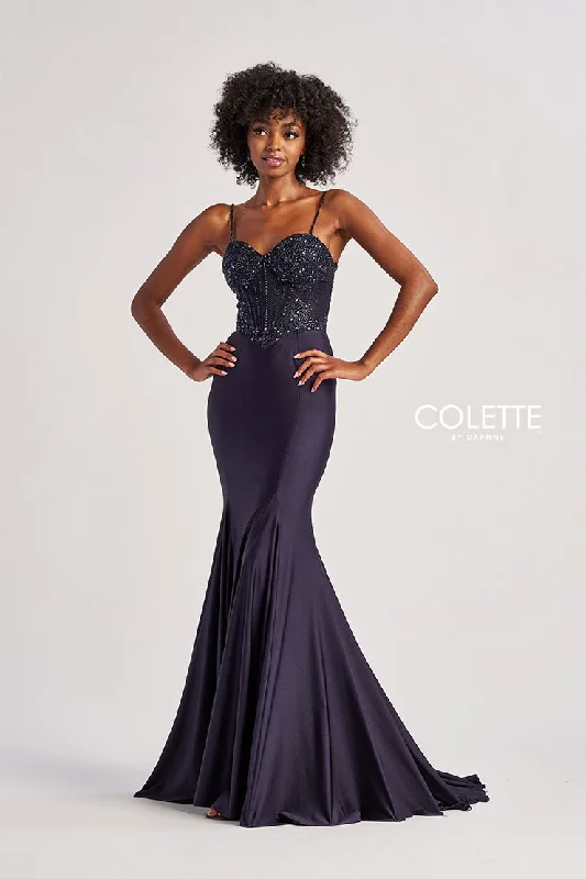 Extra Savings Colette by Daphne CL8515 Long Mermaid Formal Beaded Prom Dress