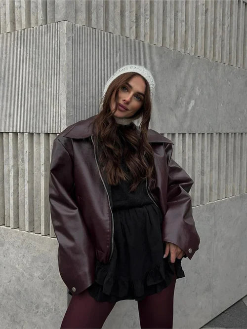 Discount Extravaganza Long Sleeve Burgundy Jacket