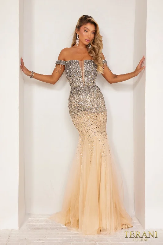 Lowest Price Terani Couture 241P2095 Bodycon Long Prom Dress