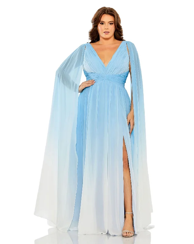 Today’s Special Mac Duggal 77010 Long Formal Plus Size Ombre Dress