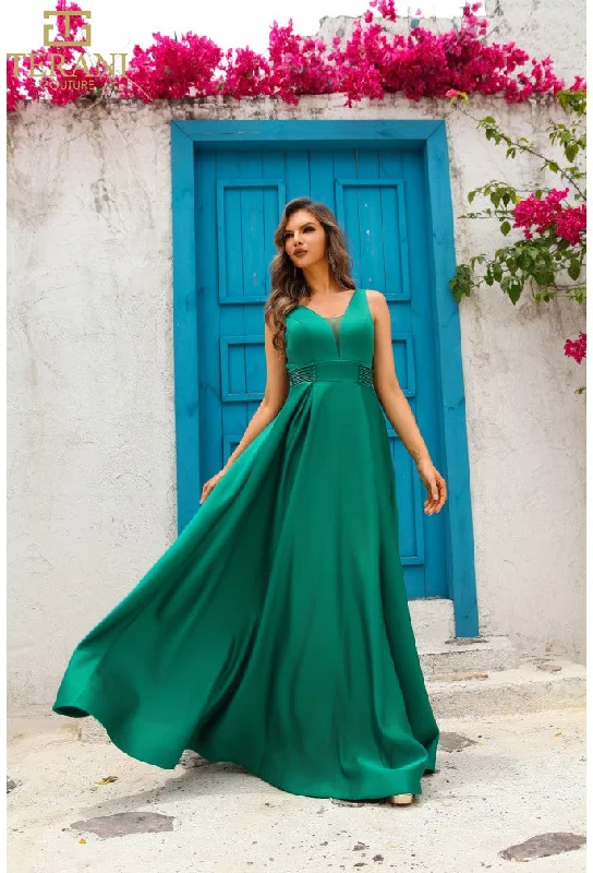 Special Discount Terani Couture 251P4113 A Line Long Ball Gown Formal Prom Dress