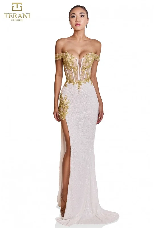 Reduced Prices Terani Couture 251P4083 Prom Long Fitted Formal Dress