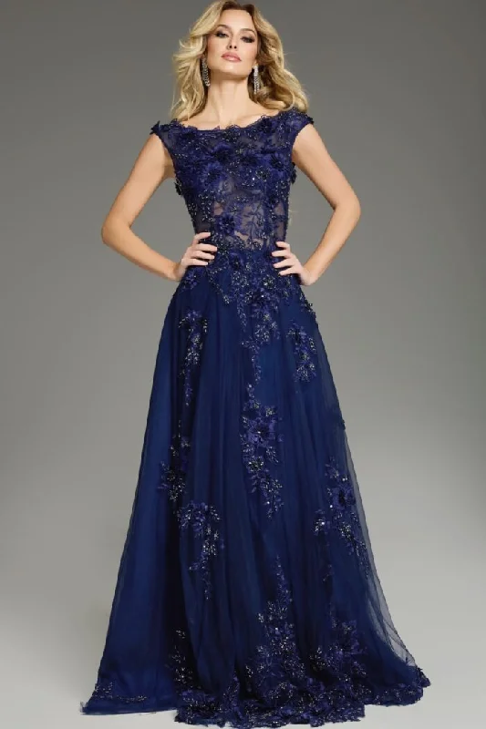 Discount Deals Jovani 37070 A Line Long Formal Flora Evning Dress