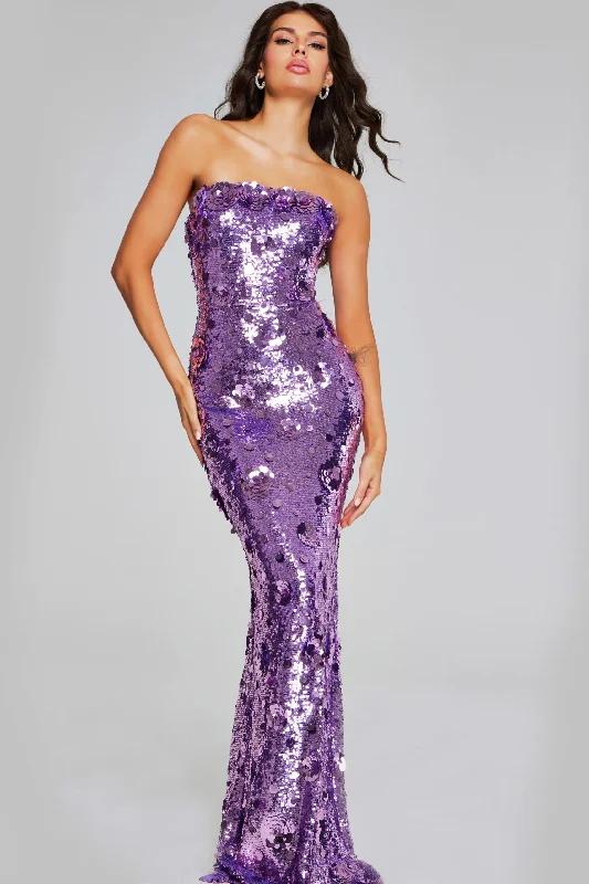 Weekend Special Jovani 42154 Sequins Mermaid Long Formal Fitted Prom Dress