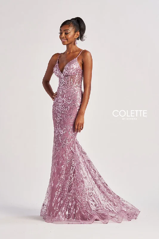 Doorbuster Deal Colette by Daphne CL8630 Formal Long Mermaid Glitter Corset Prom Dress Doorbuster Deal Colette by Daphne CL8630 Formal Long Mermaid Glitter Corset Prom Dress