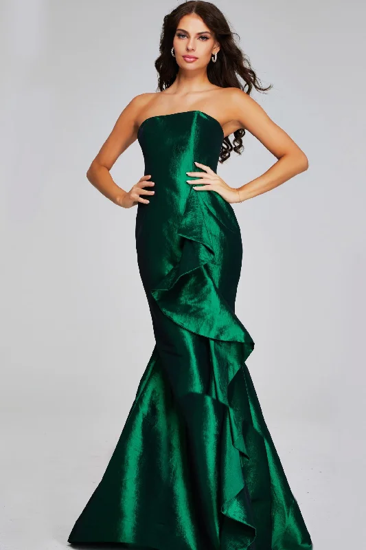 Deal Alert Jovani 39368 Long Formal Mermaid Ruffled Evening Dress