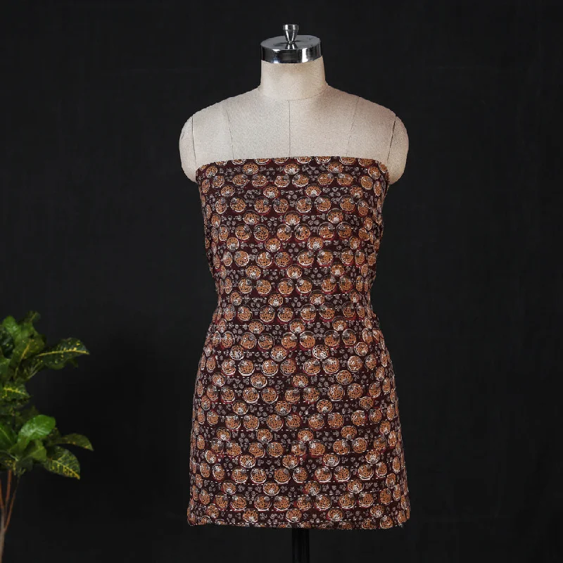 Last Chance Multicolor - Special Tagai Work Ajrakh Block Print Cotton Kurta Material
