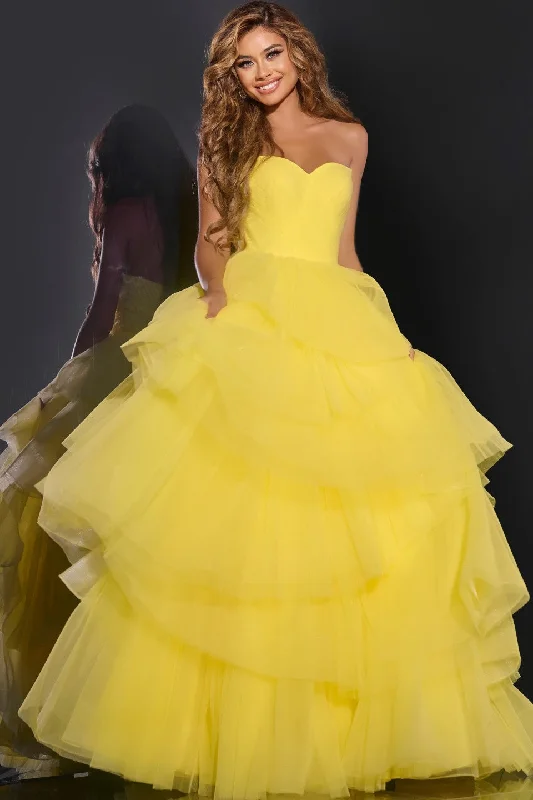 Deal Alert Jovani 40394 Formal Layered Long Ball Gown Prom Dress