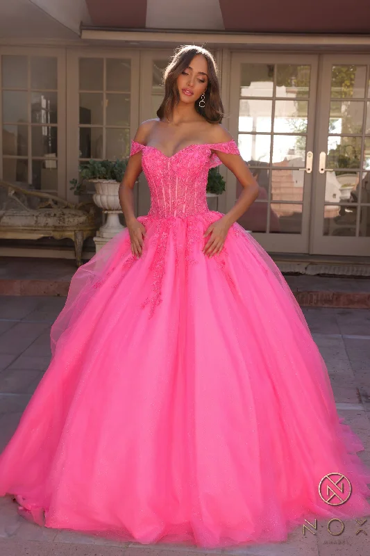 Friends and Family Sale Nox Anabel H1349 Prom Beaded Formal Long Ball Gown