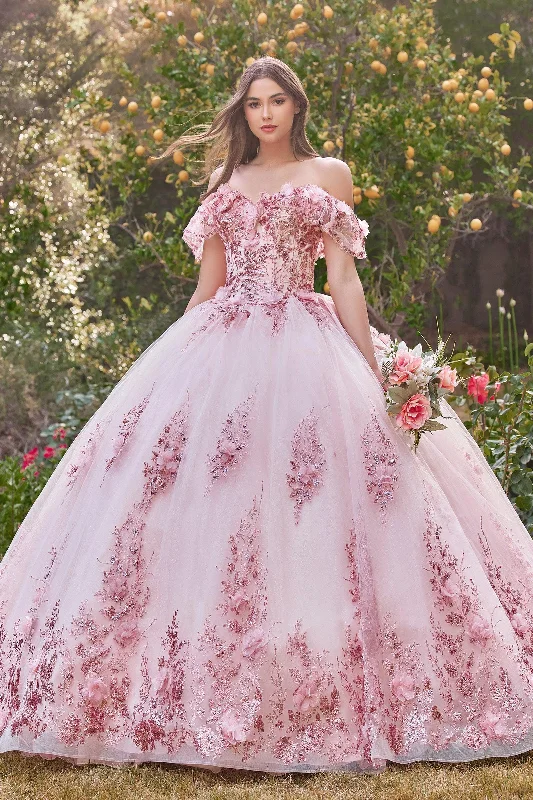 Today’s Deal Cinderella Divine 15701 Long Ball Gown Quinceanera Dresses