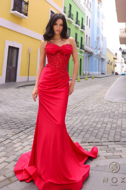 Can't Be Beat Nox Anabel C1345 Long Prom Fitted Formal Gown