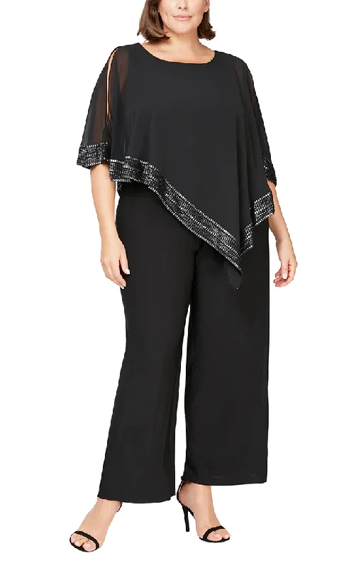 Year-End Sale SL Fashions 9477331 Plus Size Formal Jumpsuit