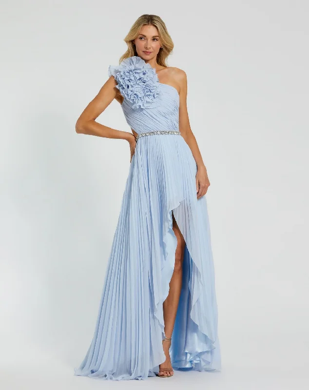 Final Clearance Mac Duggal 49687 Long Prom Slit Dress