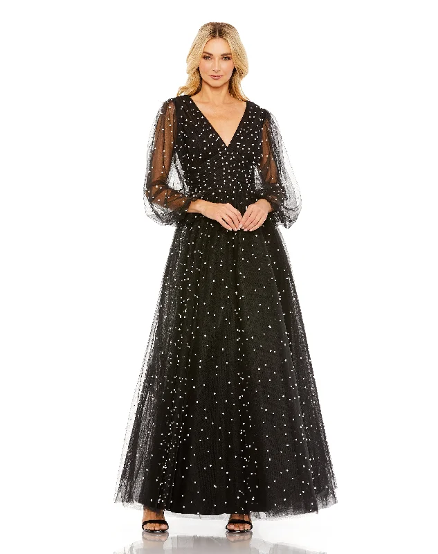 Year-End Clearance Mac Duggal 20746 Long Sleeve Formal Evening Gown