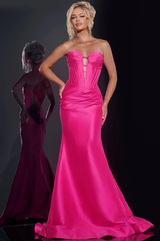 YEAR-End Sale Jovani 43350 Long Layered Corset Gown Formal Prom Dress