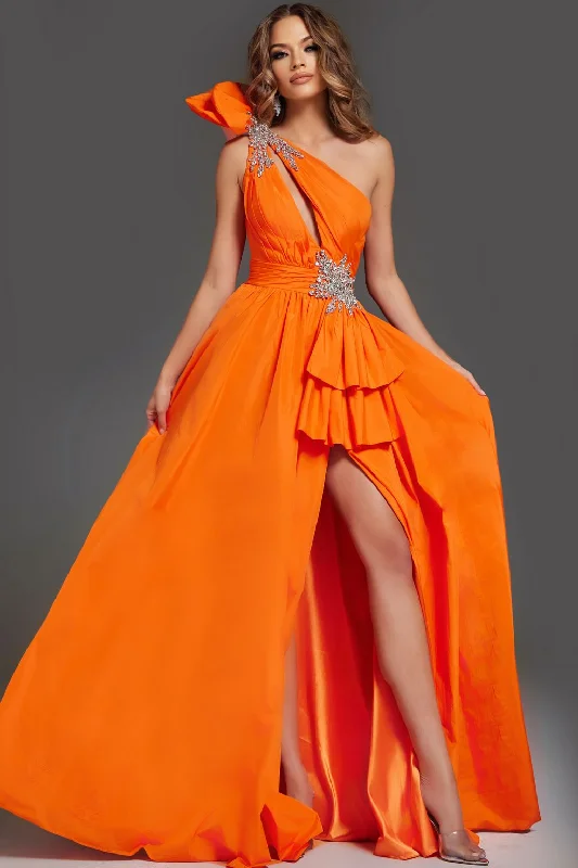 Special Savings Jovani 40929 A Line Long Formal Beaded Prom Dress