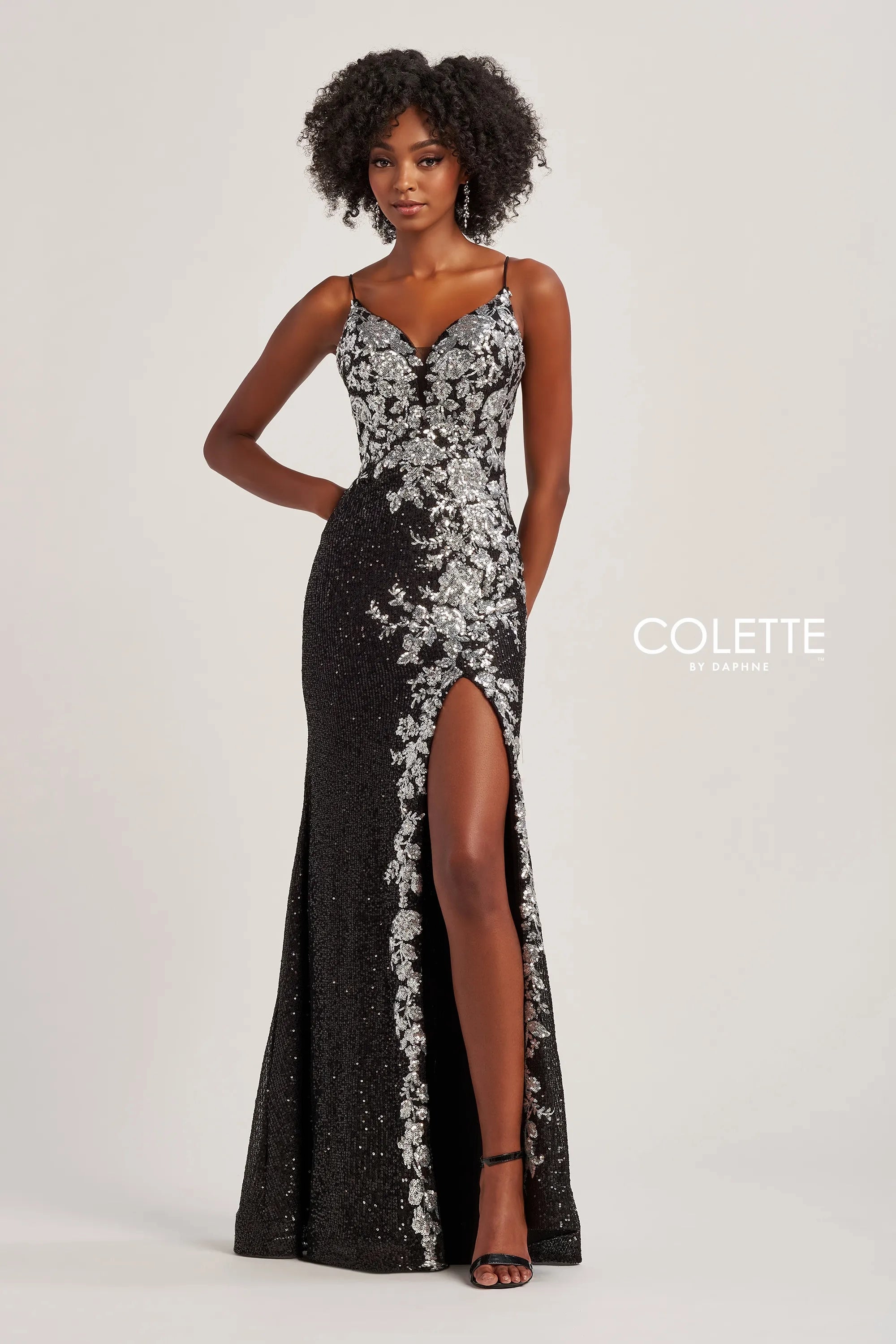 YEAR-End Sale Colette by Daphne CL8425 Long Sequin Formal Prom Dress