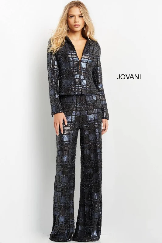 Bonus Savings Jovani 07167 Sequin Long Formal Pant Suit