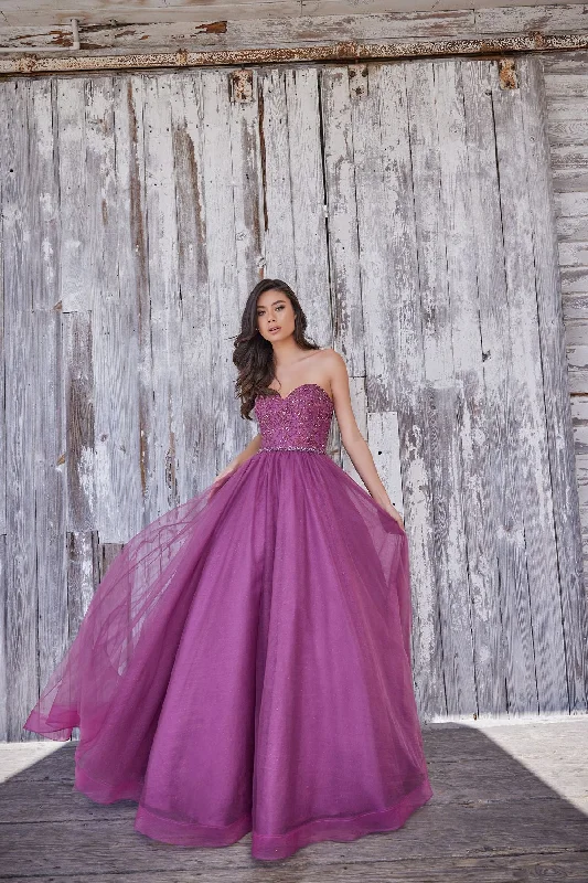 Final Markdown Colette CL5193 Formal Glitter Long Prom Ball Gown