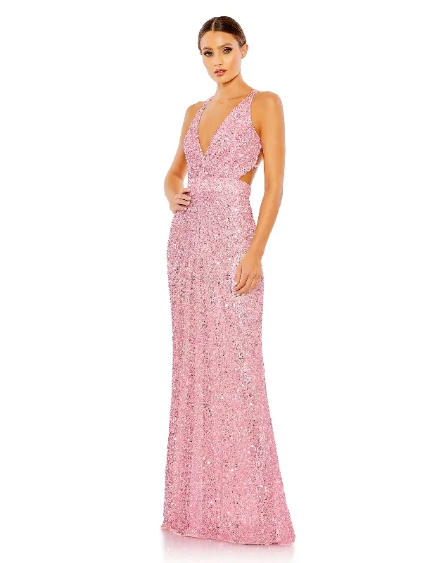 Huge Discounts Mac Duggal 5686 Long Prom Formal Sequin Dress